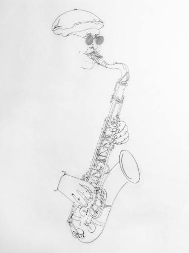 375x501 sax drawing - Sax Drawing