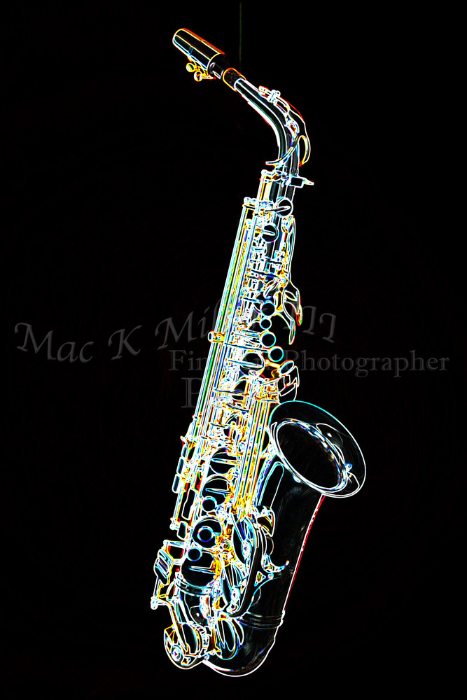 667x1000 saxophone dark drawing - Saxophone Drawing