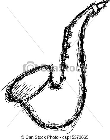 371x470 grunge saxophone - Saxophone Drawing