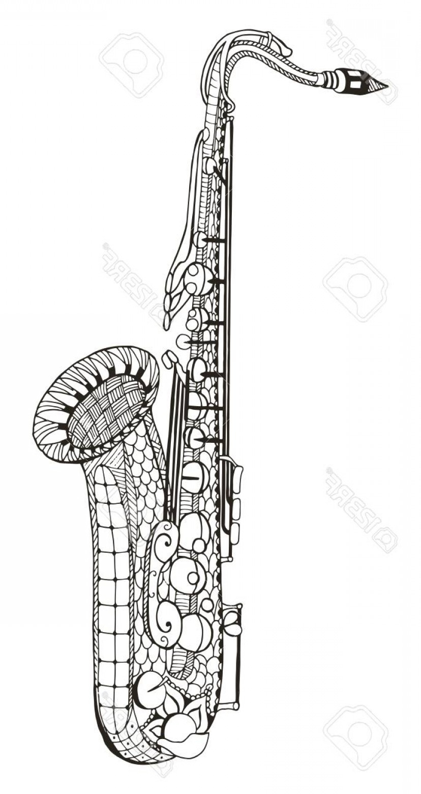 828x1560 clarinet pencil sketch and photostock vector saxophone vector - Saxophone Pencil Drawing