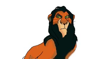 300x200 how to draw scar from the lion king - Scar Lion King Drawing