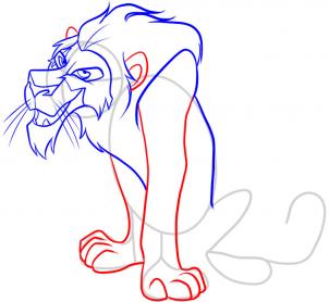 302x278 how to draw how to draw scar - Scar Lion King Drawing