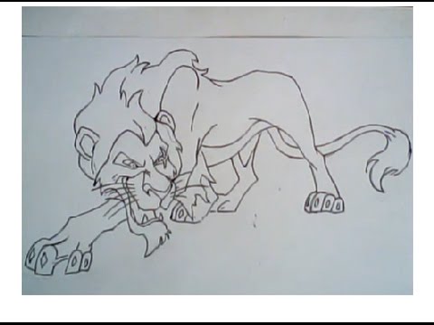 480x360 how to draw scar from lion king - Scar Lion King Drawing