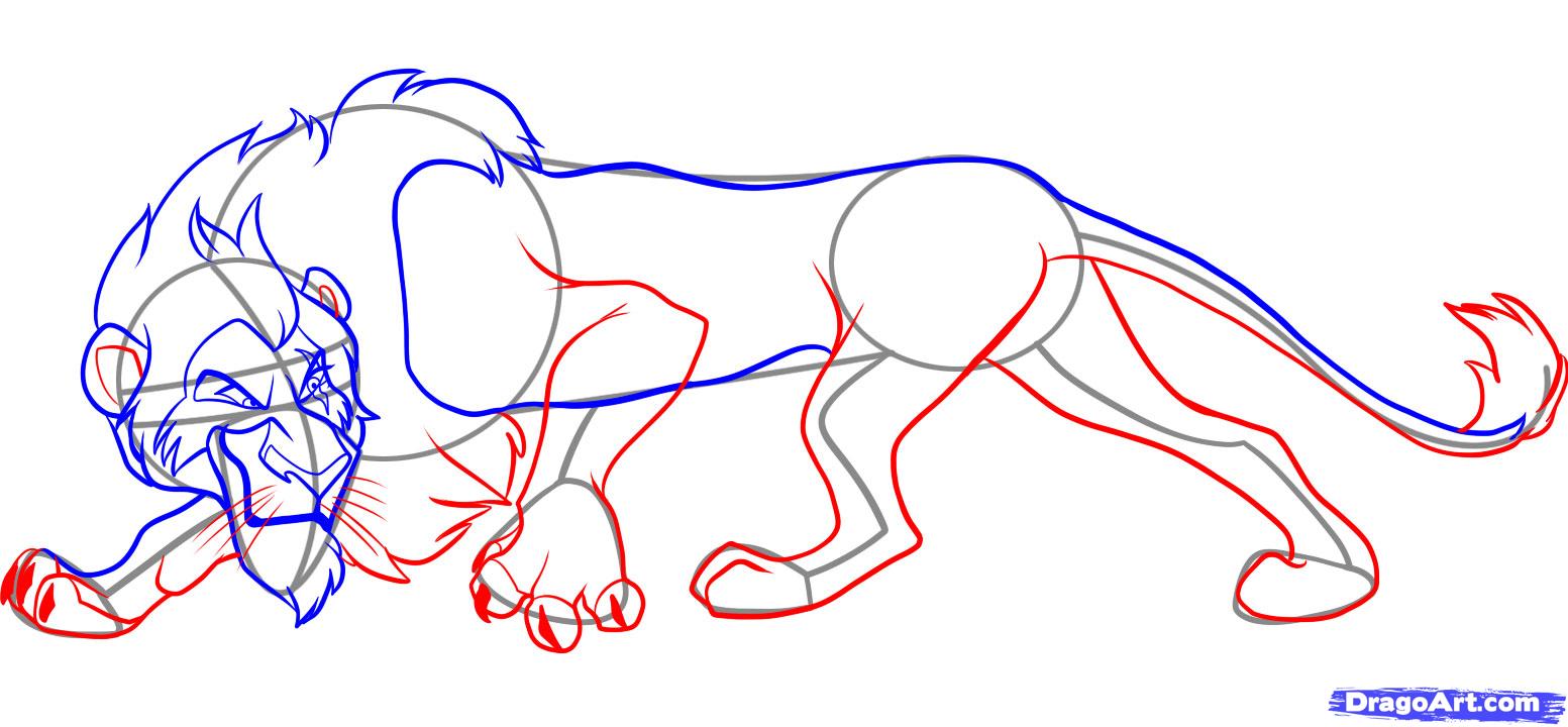 1553x720 draw scar from lion king, step - Scar Lion King Drawing