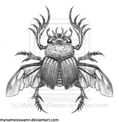400x410 egyptian scarab beetle drawing - Scarab Beetle Drawing