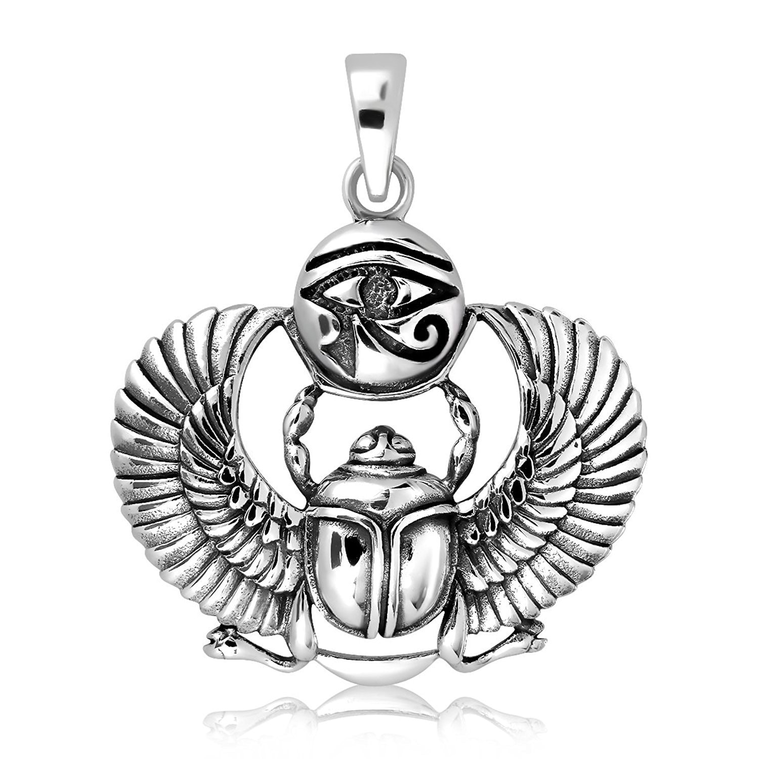 1500x1500 scarab beetle sterling silver eye of horus pendant egyptian - Scarab Beetle Drawing