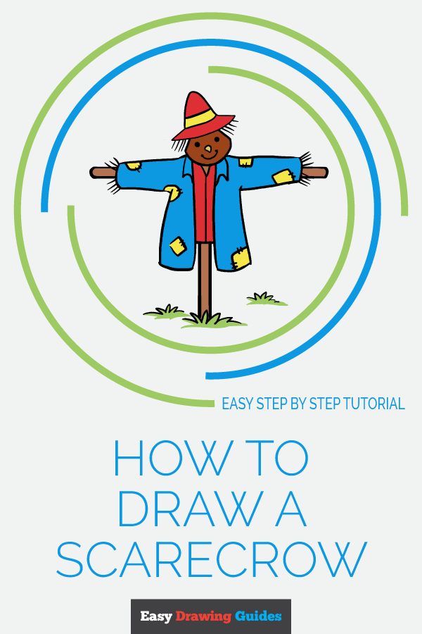 600x900 How To Draw A Scarecrow - Scarecrow Drawing