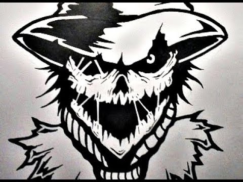 480x360 How To Draw A Scarecrow - Scarecrow Drawing