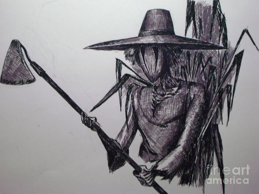 900x675 Rye Scarecrow Drawing - Scarecrow Drawing