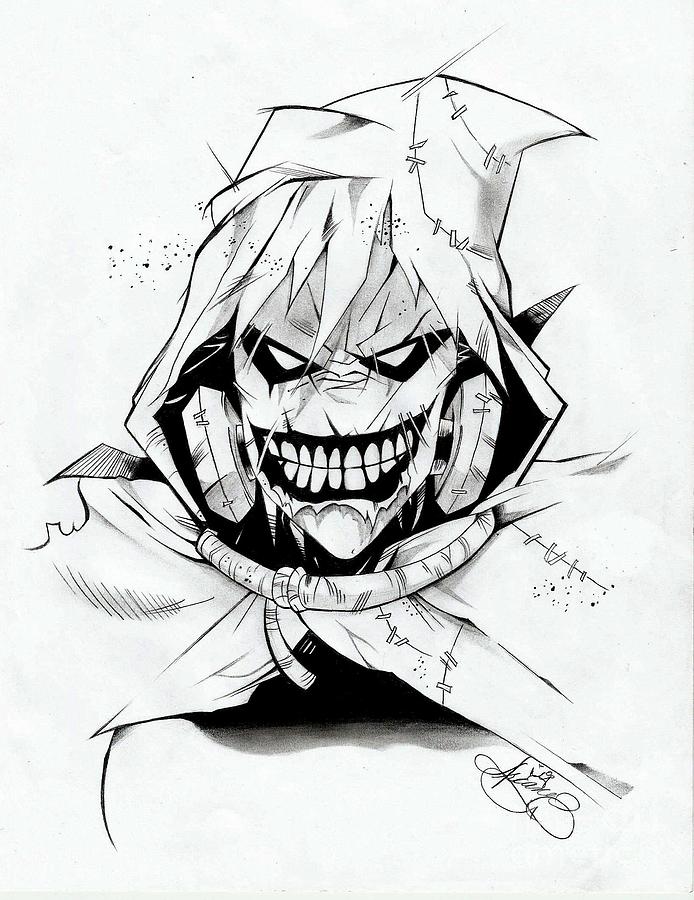 694x900 Scarecrow Drawing - Scarecrow Drawing