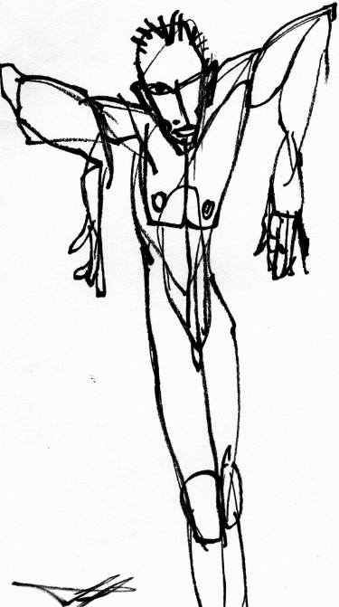 375x671 Scarecrow Drawing - Scarecrow Drawing