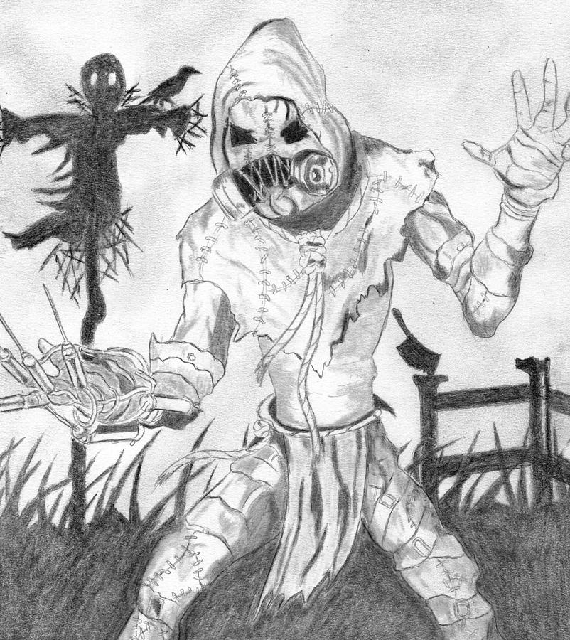 Scarecrow Drawing. 