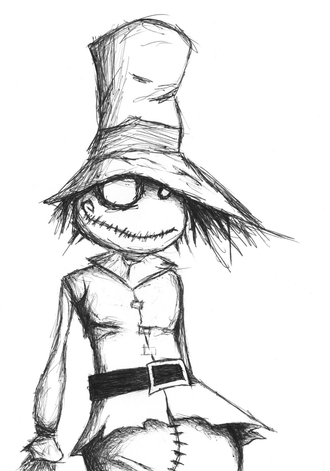 1121x1600 scarecrow sketch! wizard of oz pictures wizard drawings - Scarecrow Drawing