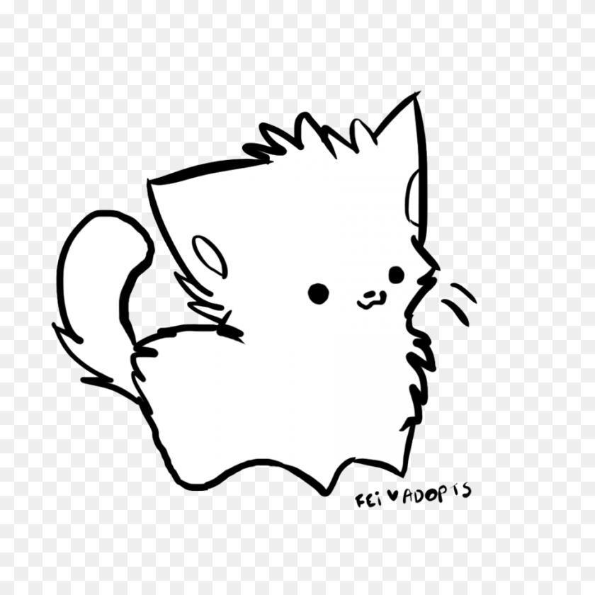 840x840 Free Scared Cat Pictures - Scared Cat Drawing