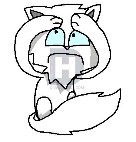 449x468 How To Draw A Scared Cartoon Cat, Step - Scared Cat Drawing