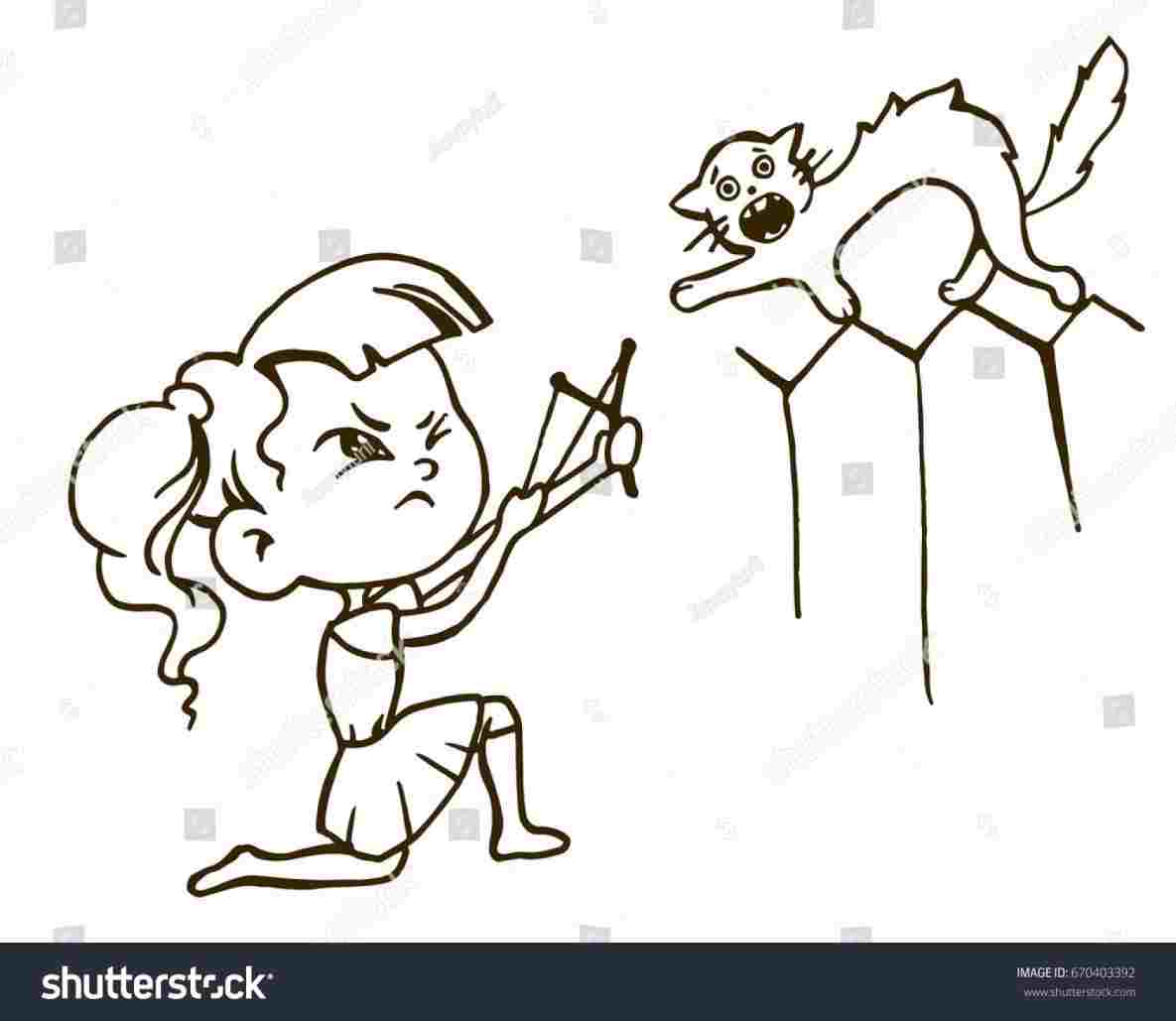 1185x1029 Scared Stock Illustration Royalty Rhshutterstockcom Simple Scared - Scared Cat Drawing