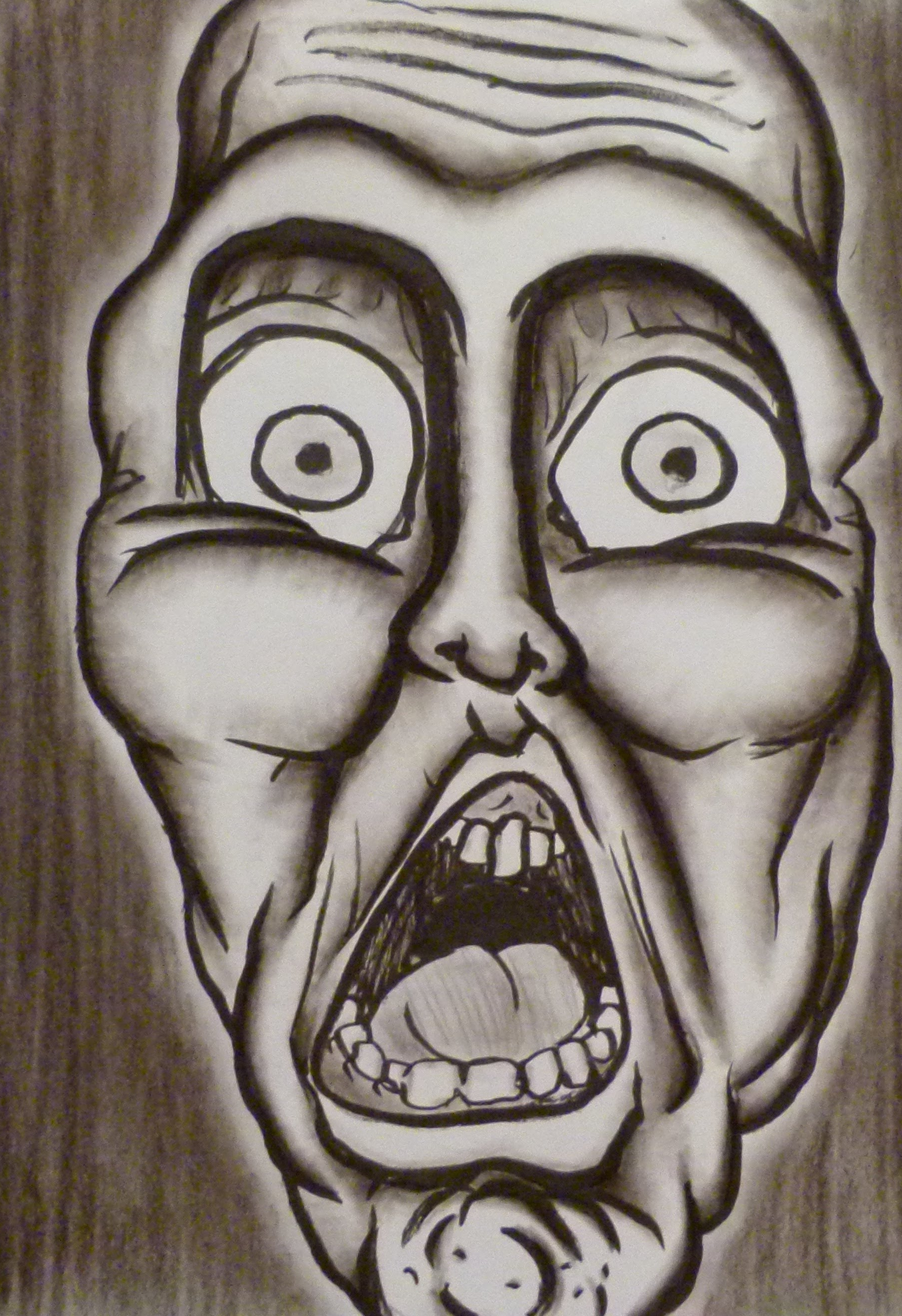 1810x2640 Scary Faces Drawing Pics - Scared Face Drawing