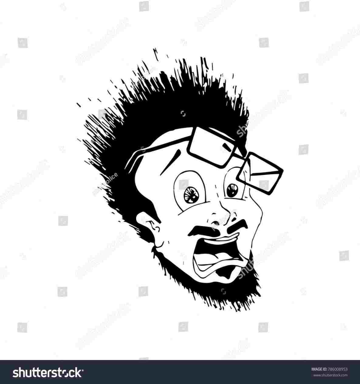 1185x1264 Art On Rhclipartlibrarycom Free Scared Face Drawing Afraid Face - Scared Face Drawing