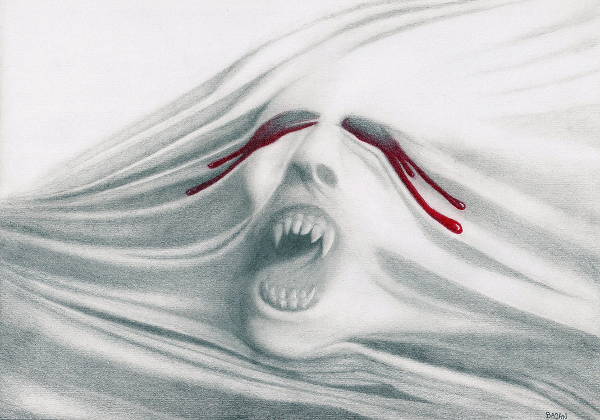 600x420 Scary Drawings, Art Ideas Free Premium Templates - Scared Face Drawing
