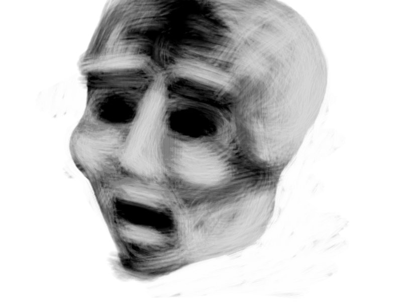 800x600 dark scared face a people speedpaint drawing - Scared Face Drawing