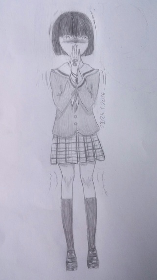 320x568 phew, had so much stress but now it's over - Scared Girl Drawing