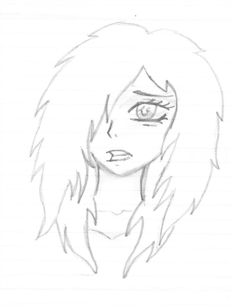780x1025 Scared Girl - Scared Girl Drawing