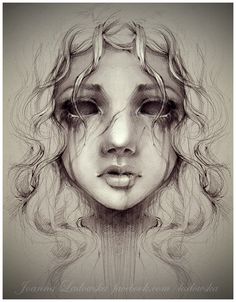 236x302 Creepy Drawings Scary Girl - Scared Girl Drawing