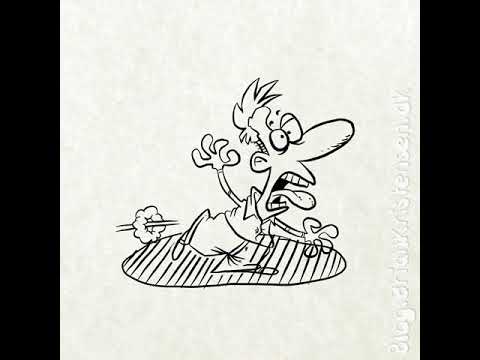 480x360 Daily Sketch - Scared Man Drawing