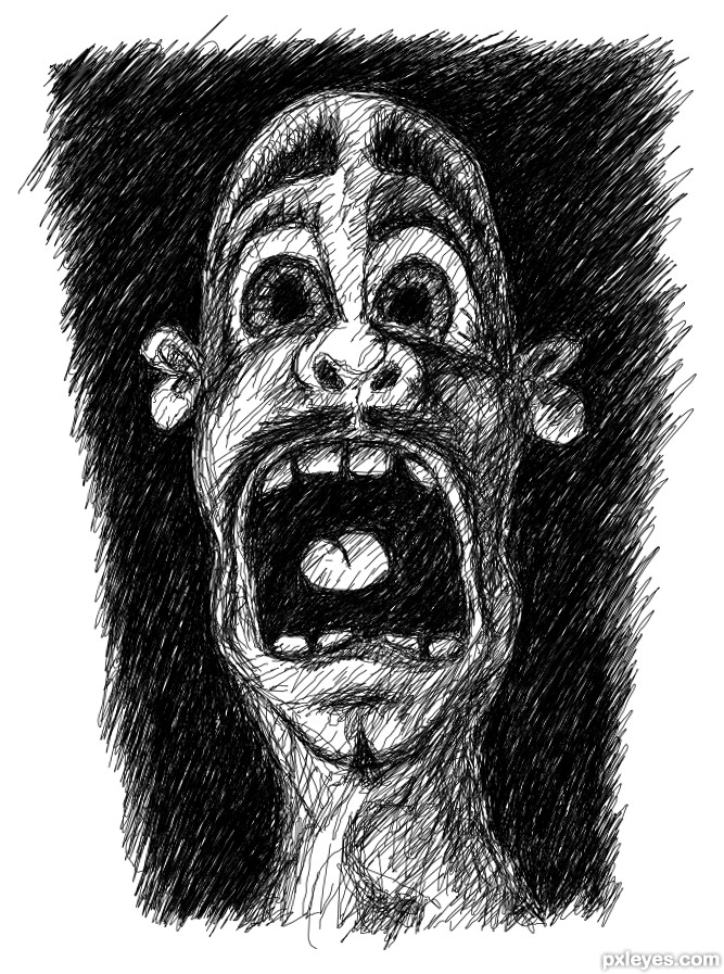 Scared Man Drawing at Explore collection of Scared