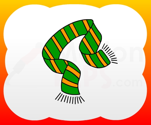 503x415 how to draw scarf for kids - Scarf Drawing