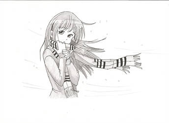 344x250 my version of how to draw a scarf - Scarf Drawing