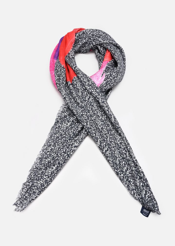 719x1012 scarf with fantasy drawing woman emporio armani - Scarf Drawing