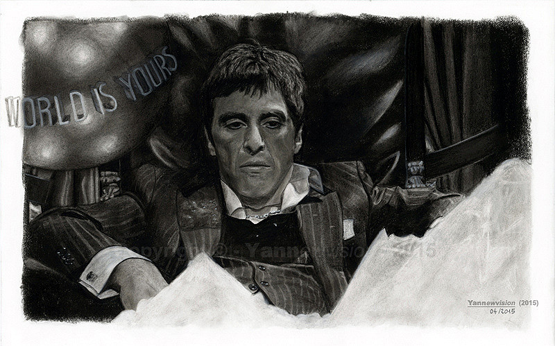 Scarface Drawing at PaintingValley.com | Explore collection of Scarface ...