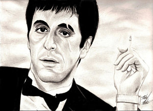 300x218 scarface drawing - Scarface Drawing