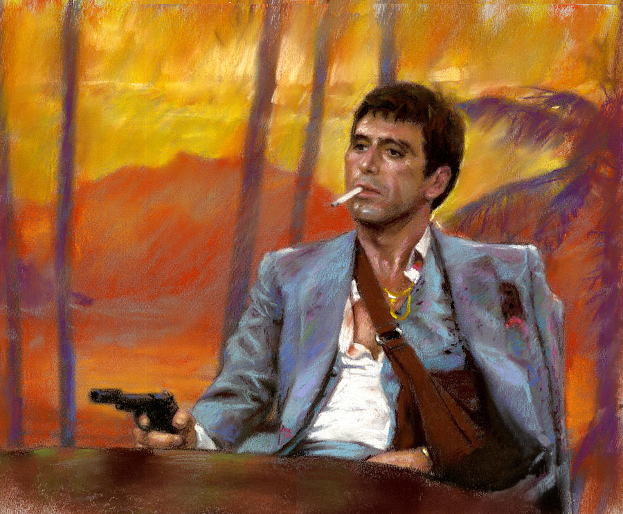 900x742 scarface drawing - Scarface Drawing