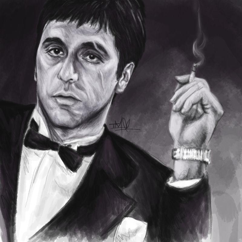 Scarface Drawing at Explore collection of Scarface