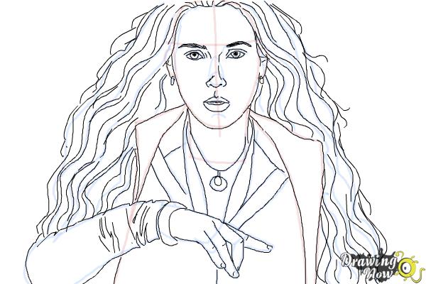 600x400 how to draw scarlet witch from avengers age of ultron - Scarlet Witch Drawing