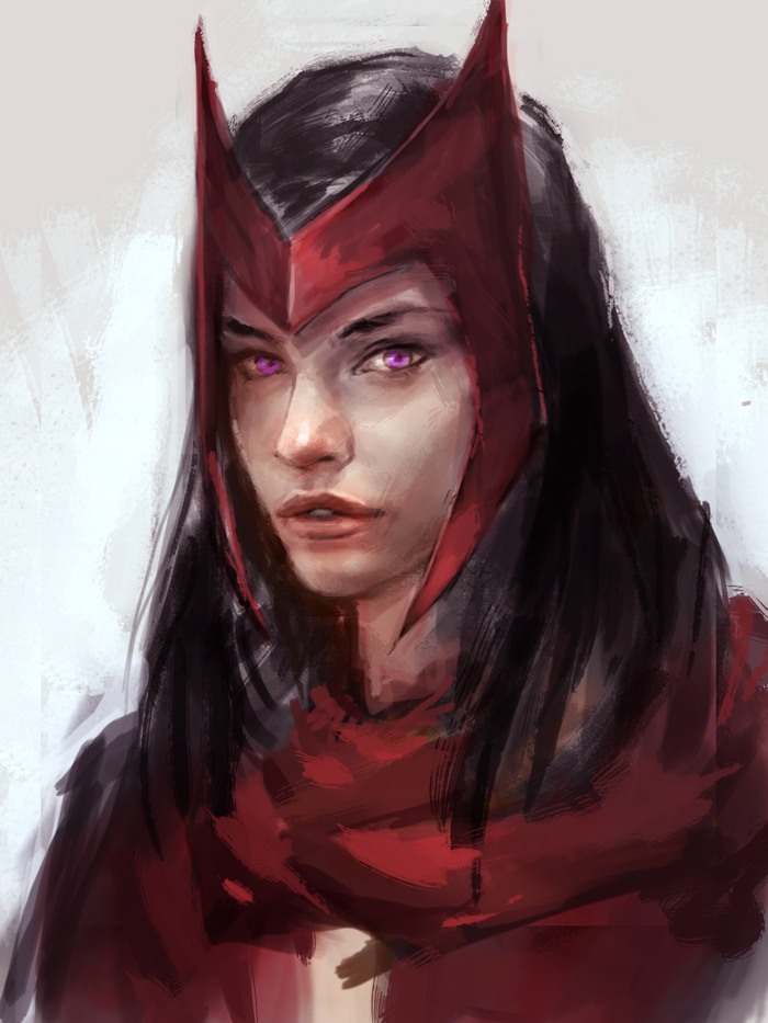 700x933 how to draw portrait scarlet witch - Scarlet Witch Drawing
