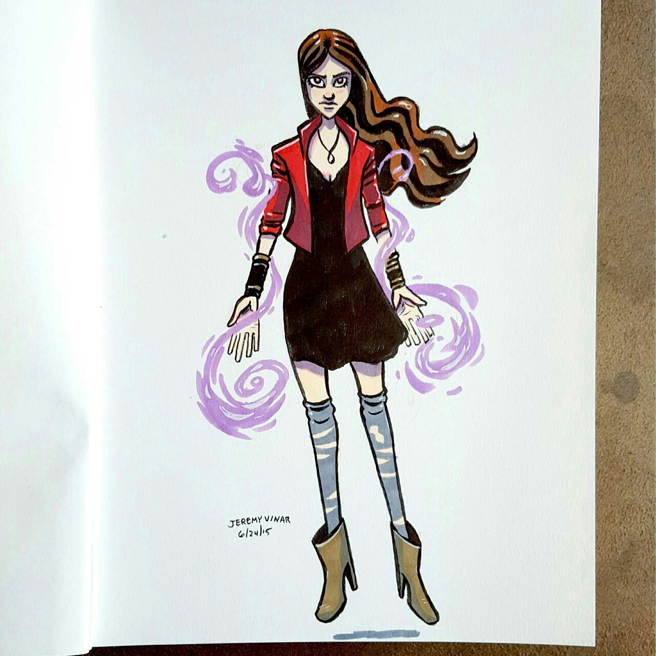 1280x1280 jeremy vinar scarlet witch drawing today saw the avengers - Scarlet Witch Drawing
