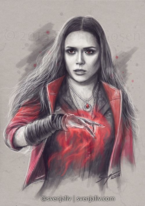 500x706 scarlet witch - Scarlet Witch Drawing