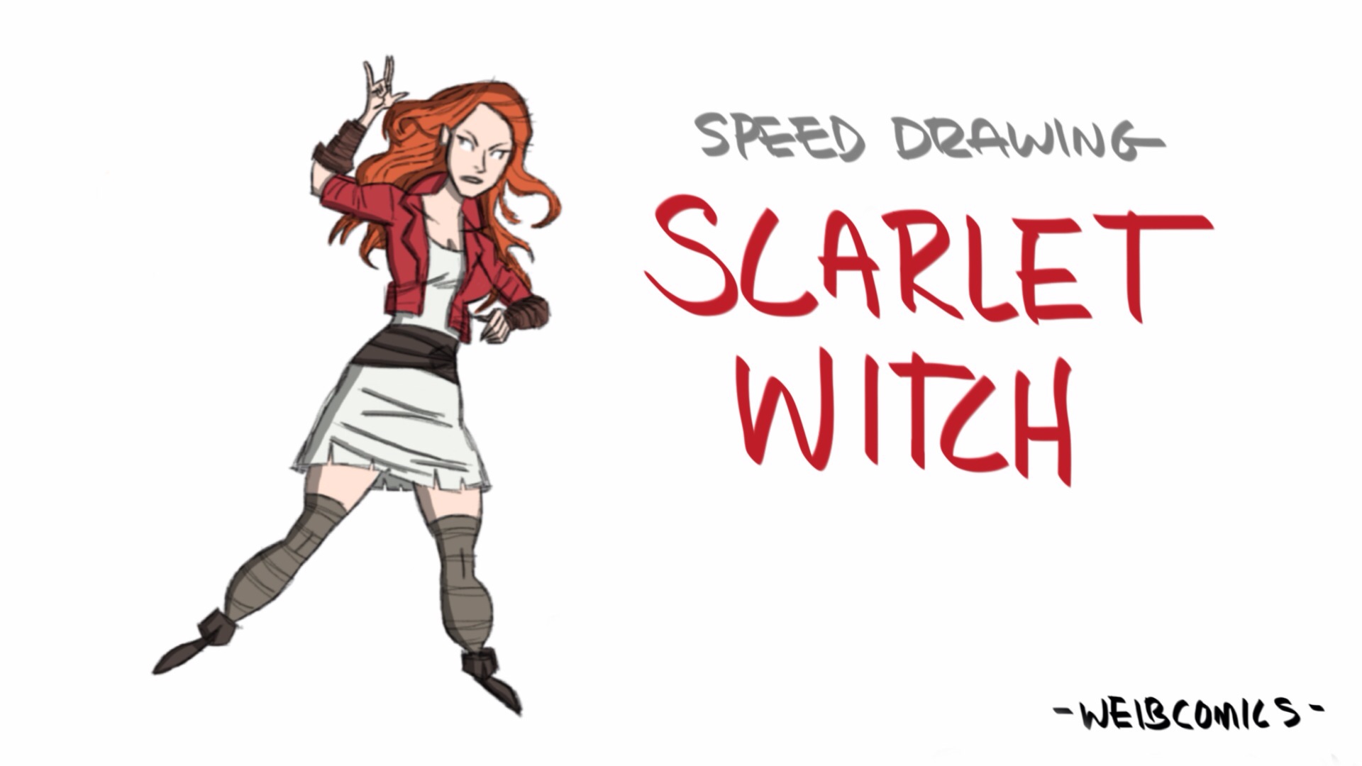 1920x1080 Speed Drawing - Scarlet Witch Drawing