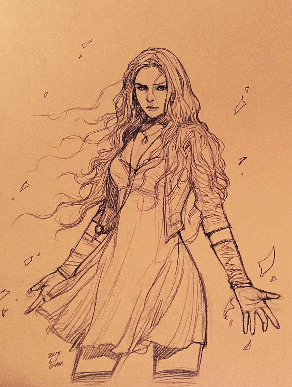 968x1280 evankart scarlet witch marvel dc scarlet witch, marvel art - Scarlet Witch Drawing