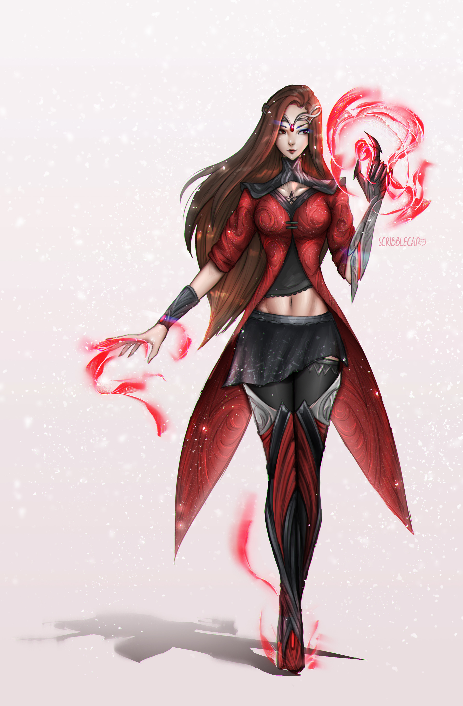 1920x2926 Artstation - Scarlet Witch Drawing