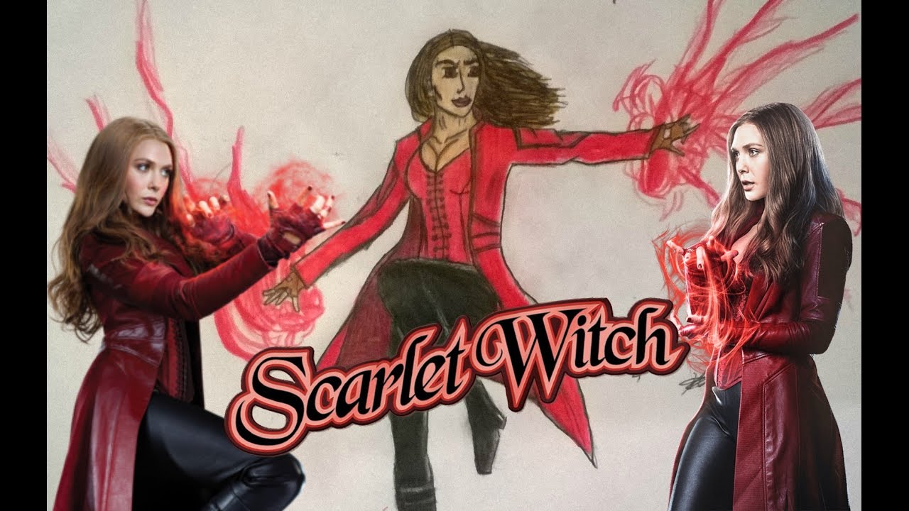 1280x720 drawing scarlet witch civil war speed drawing - Scarlet Witch Drawing