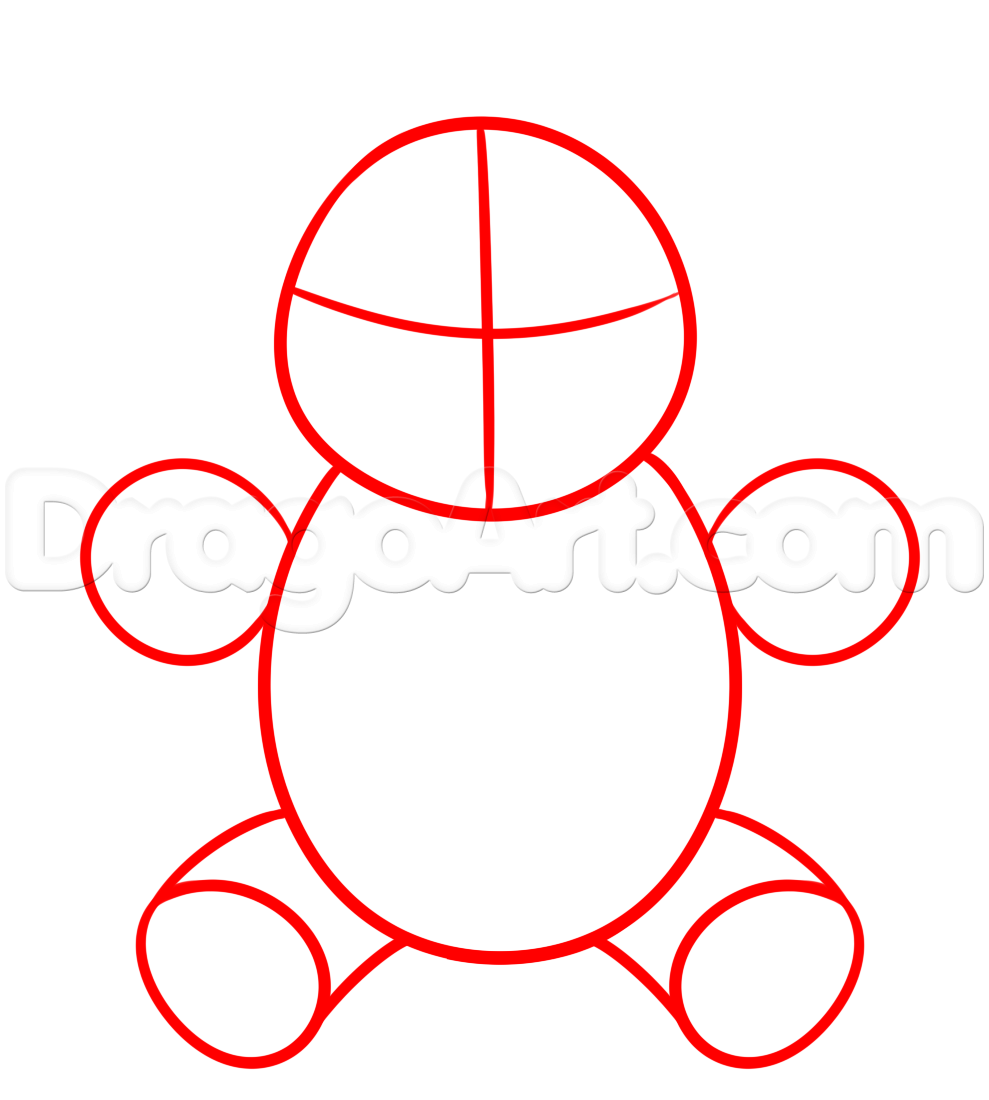989x1100 how to draw a scary teddy bear, step - Scary Bear Drawing