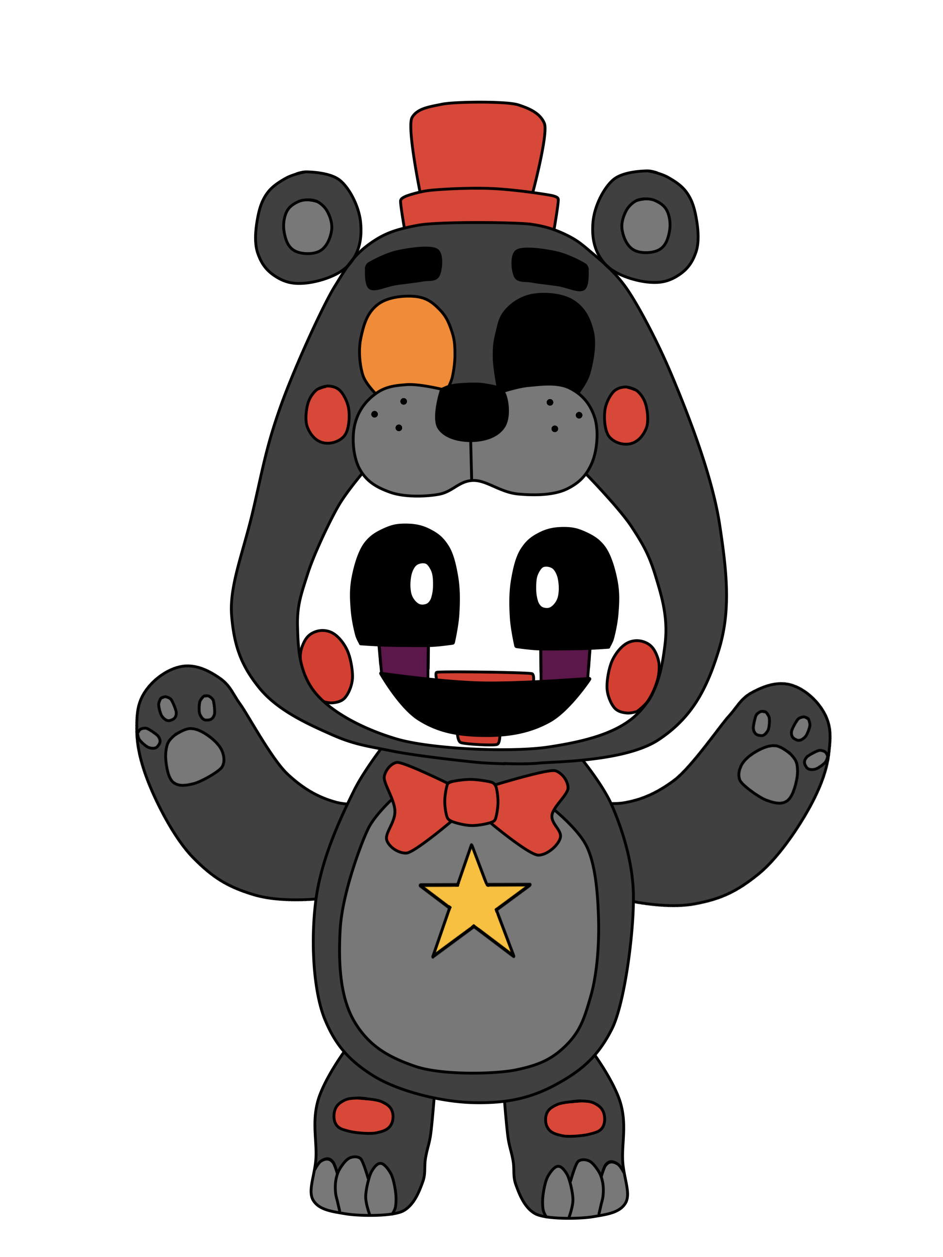 1944x2592 look daddy! i'm a scary bear! - Scary Bear Drawing