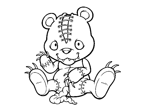 600x470 scary teddy bear drawing - Scary Bear Drawing