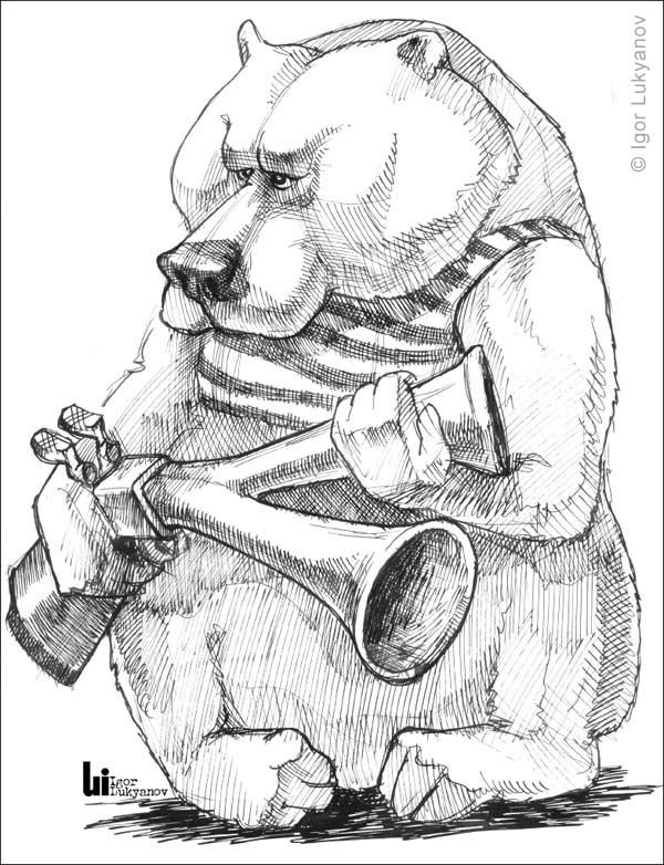 600x782 scary bear drawing art - Scary Bear Drawing