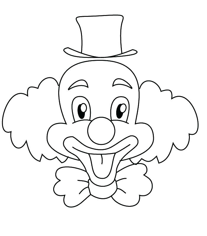 700x800 best coloring pages of scary clowns fee evil clown drawings face - Scary Clown Face Drawing
