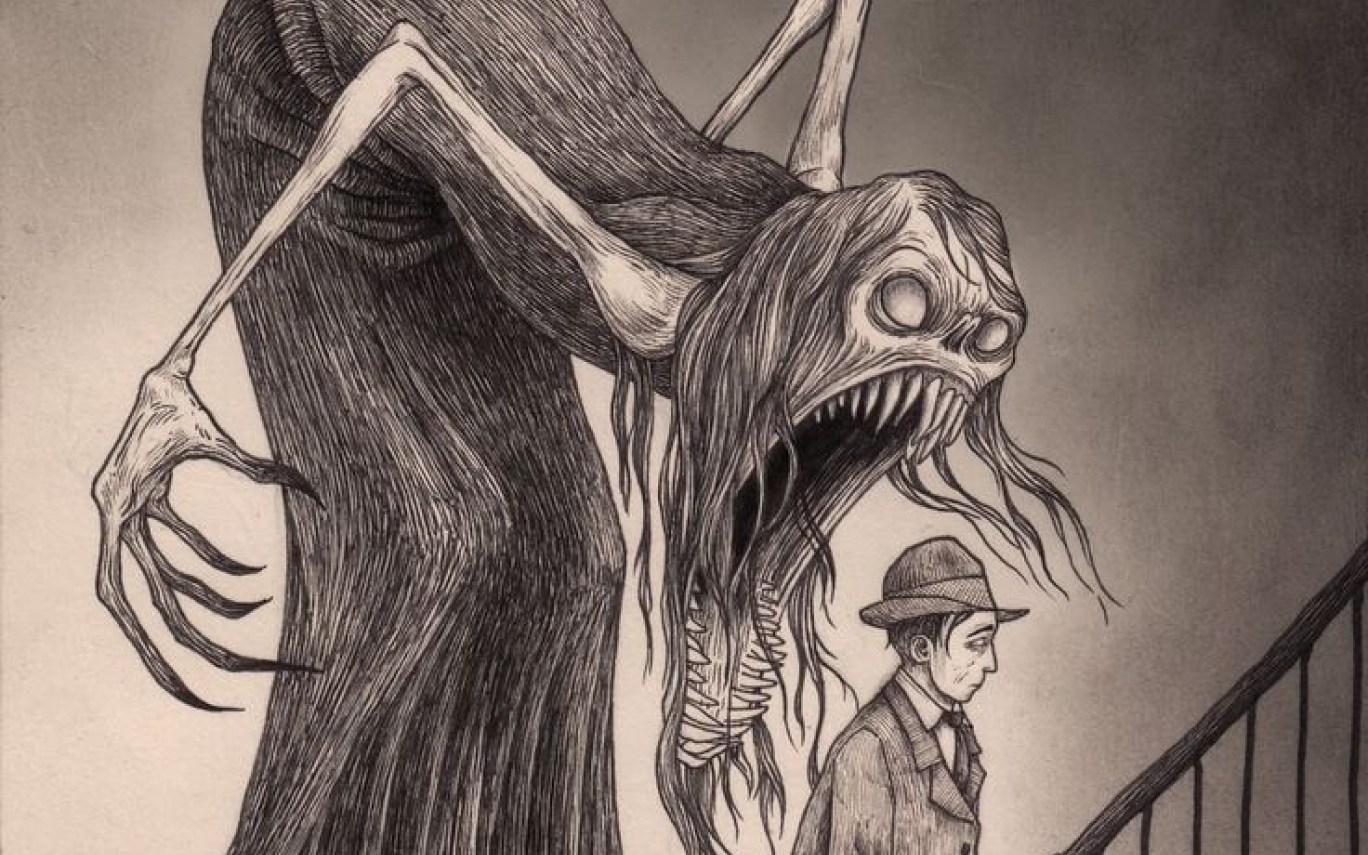 1368x855 Creepy Drawing Ideas - Scary Drawing Pictures. 